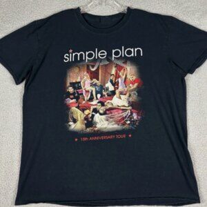 Simple Plan 15th Anniversary Tour T-shirt | Pop Punk Band Shirt | Graphic Tee